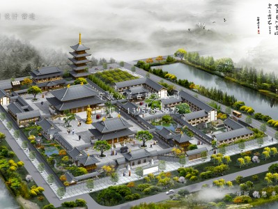 安吉寺庙建筑总体规划方案